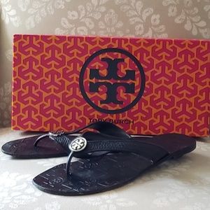 Tory Burch Leather Flip Flops